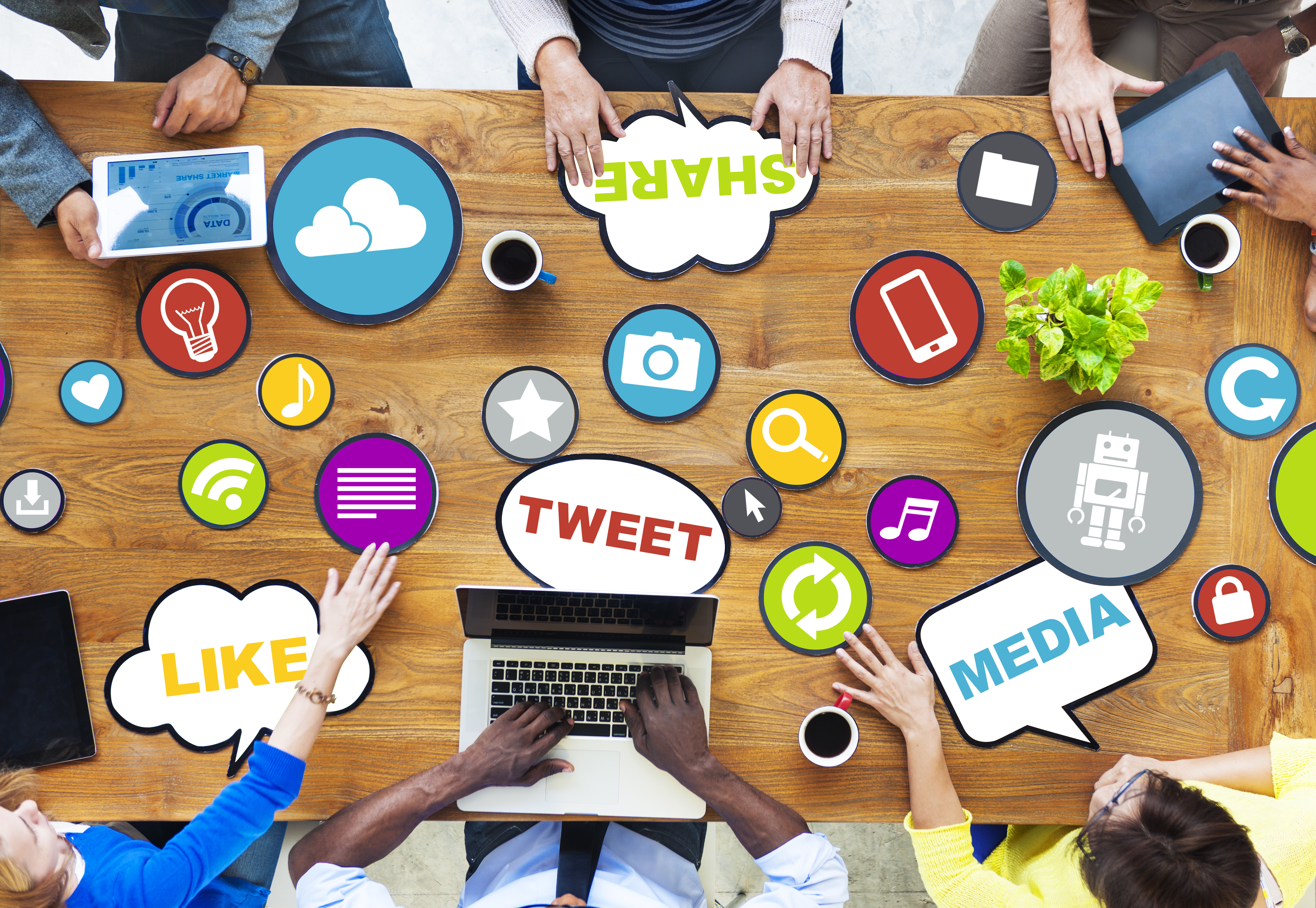 A round-table discussion about marketing